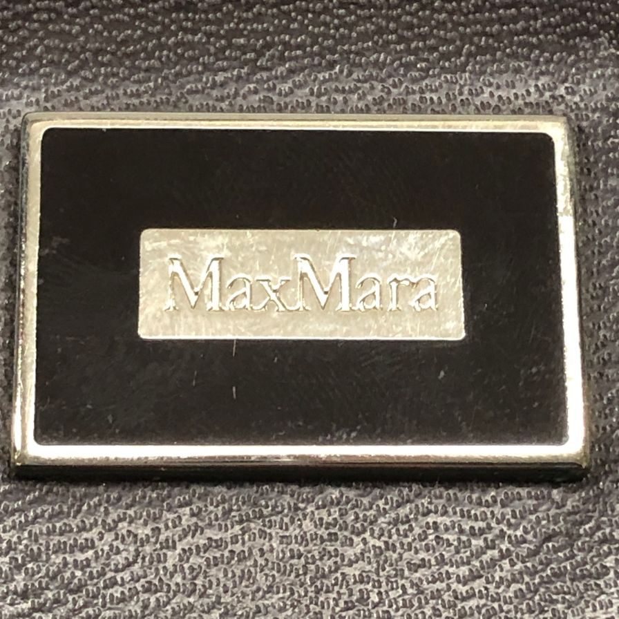 マックス マーラ 三つ折り財布 レザー×ナイロン ブラウン レディース MAX MARA【AFI11】