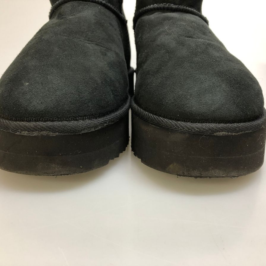 アグ ムートンブーツ M CLASSIC MINI サイズ9 ブラック メンズ UGG 約27.0cm【AFD7】