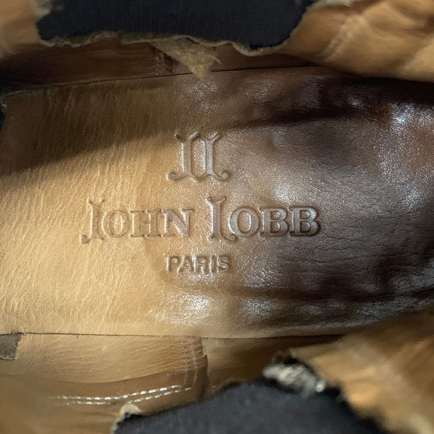 ジョンロブ サイドゴアブーツ PETER ペーター レザー サイズ75B ブラウン系 メンズ JOHN LOBB 約26.5cm【AFC7】