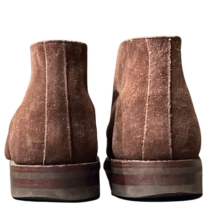クロケット&ジョーンズ レザーシューズ チルターン チャッカブーツ スエード ブラウン メンズ サイズUK6E CROCKETT&JONES 約24.0cm【LA】【中古】