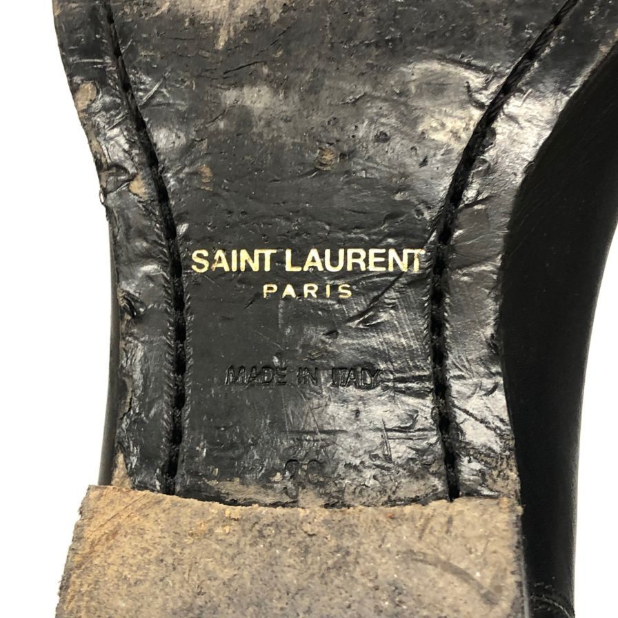 サンローラン パリ サイドゴアブーツ ブラック サイズ40 ブラック メンズ サイズ39 SAINT LAURENT PARIS 約24.0cm【AFC7】