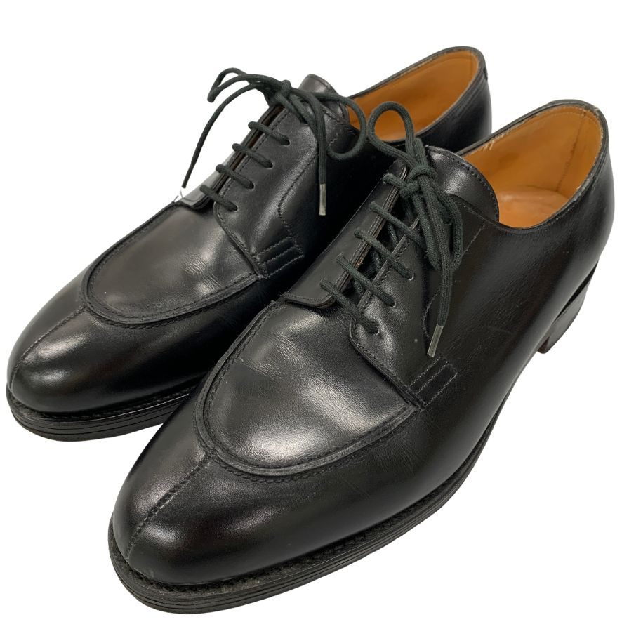 ジョンロブ レザーシューズ ノルウェイ Uチップ カーフ ブラック 5495ラスト メンズ サイズ7E JOHN LOBB Norway ビジネスシューズ 約25.5cm【LA】【中古】