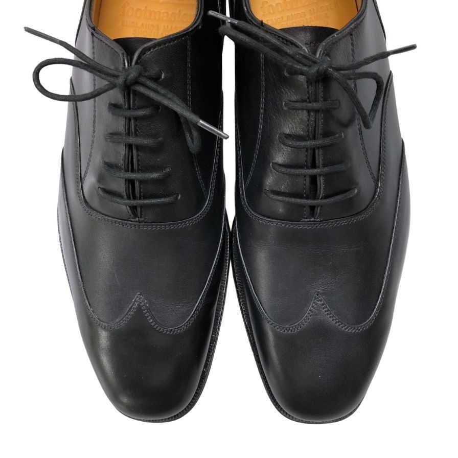 グレンソン レザーシューズ ブラインドブローグ 英国製 ブラック メンズ サイズ6E GRENSON ビジネスシューズ 約24.5cm【LA】【中古】