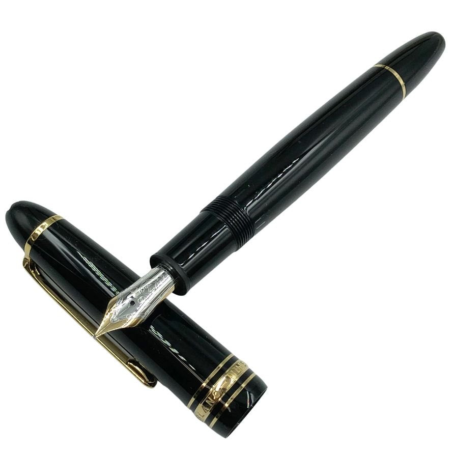 モンブラン 万年筆 マイスターシュティック No.146 ペン先14C ブラック ゴールド MONTBLANC【AFI18】