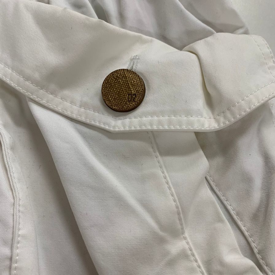 中古◆ディースクエアード ジャケット 裏地 花柄 総柄 S75BN0810 S41794 コットン ホワイト メンズ サイズ46 DSQUARED2 【AFA2】