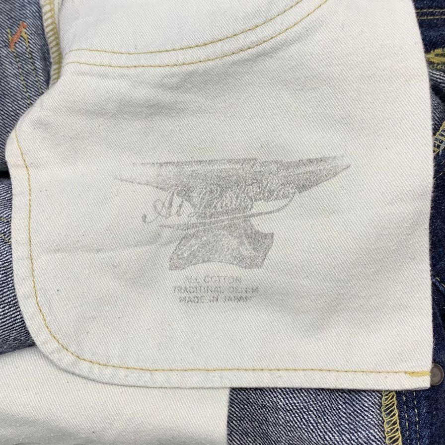 アットラスト デニムパンツ シンチバック セルビッジ LOT147 インディゴ サイズ32 メンズ ATLAST&CO 【AFB30】
