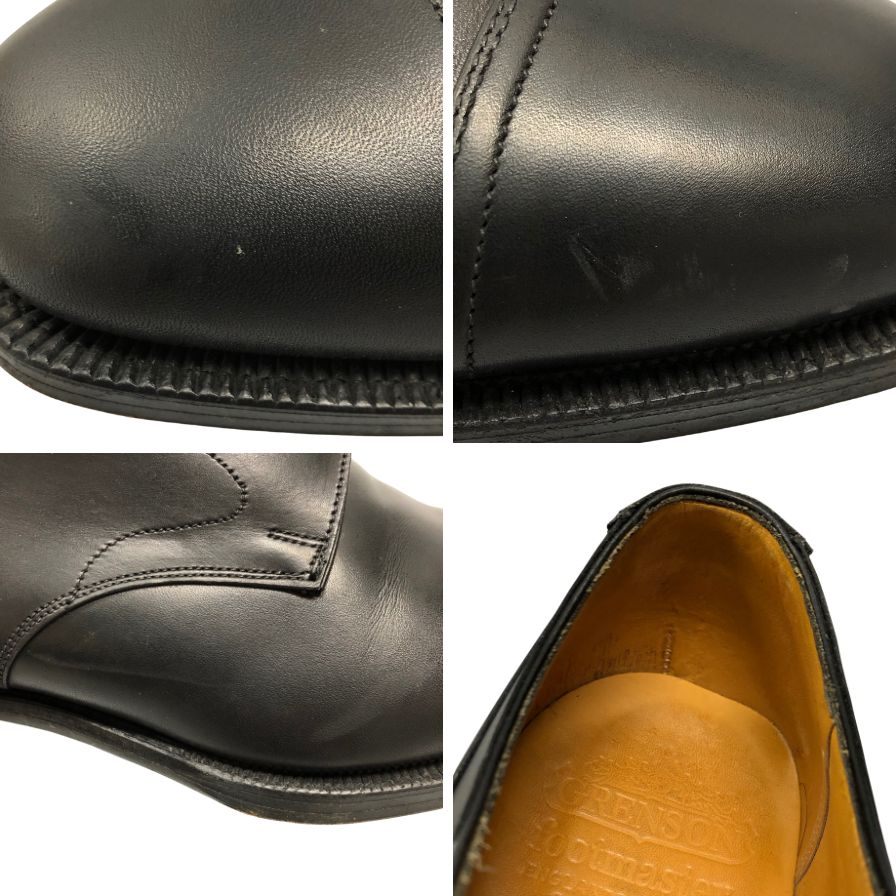 グレンソン フットマスター キャップトゥ カーフ ブラック メンズ 8.5E GRENSON footmaster ビジネスシューズ 約27.0cm【LA】【中古】