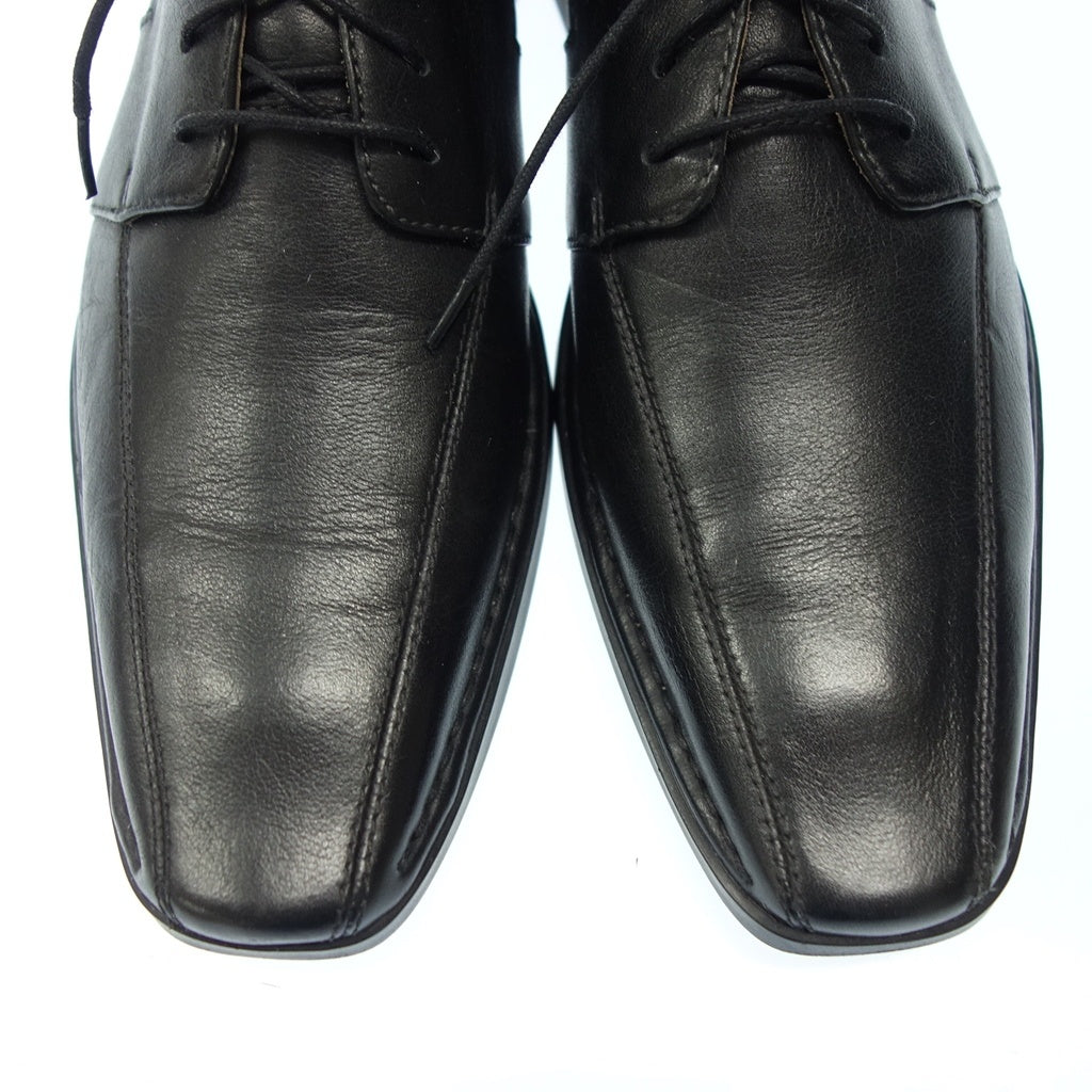 美品◆クラークス レザーシューズ 外羽根 プレーントゥ メンズ ブラック サイズ7.5 Clarks【AFC31】