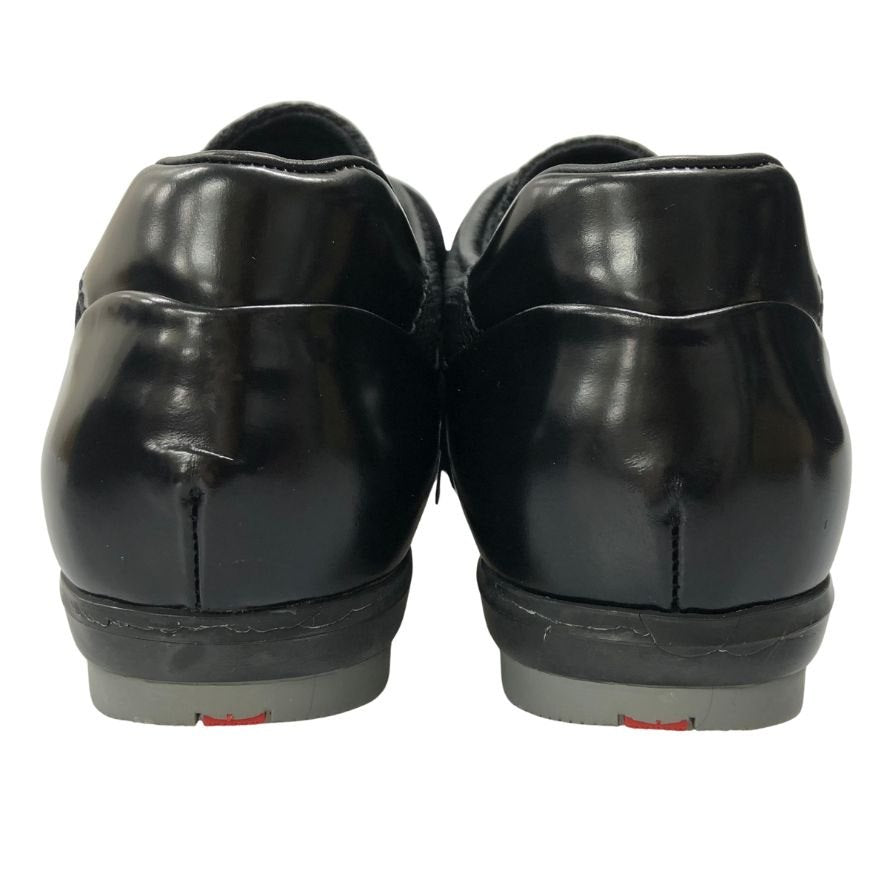 プラダ スポーツ スニーカー 3252 エナメル レディーズ サイズ25 ブラック PRADA 約25.0cm【AFD3】