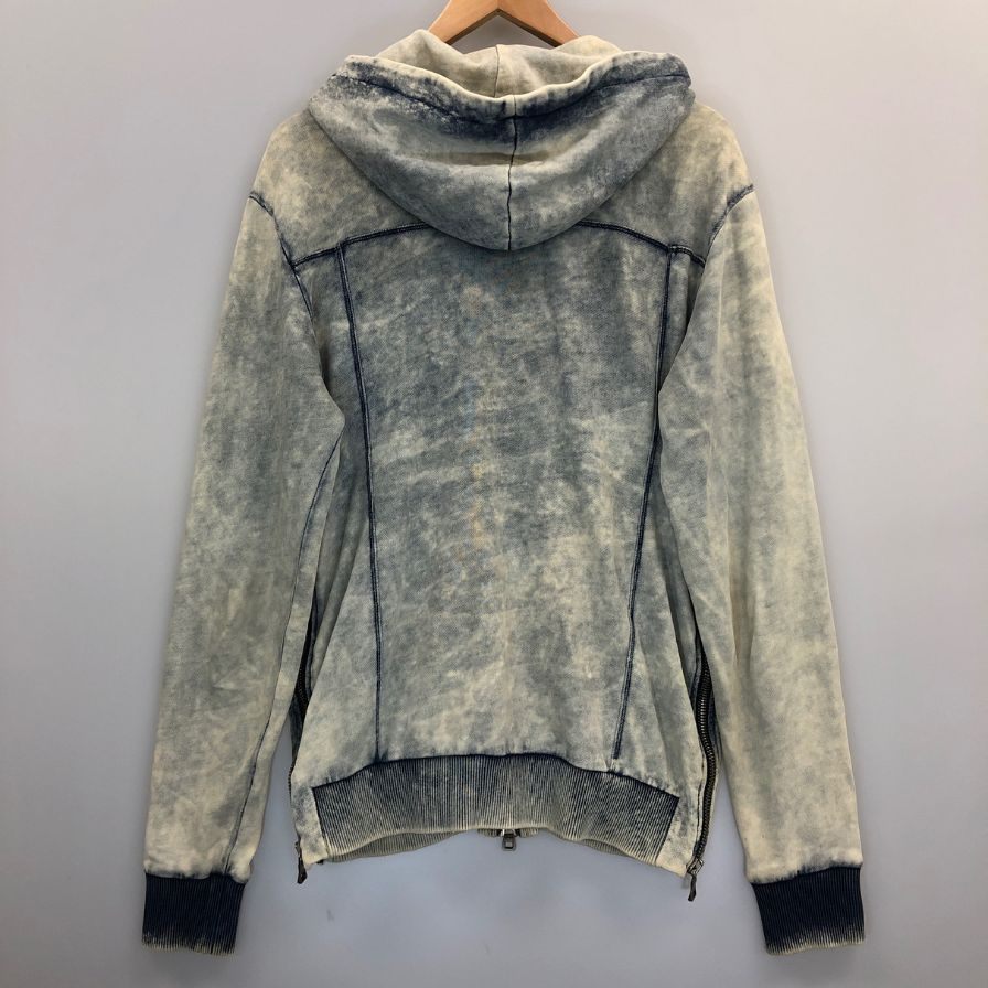 中古◆バルマン ジップアップパーカー デニム メンズ サイズXS BALMAIN 【AFB41】