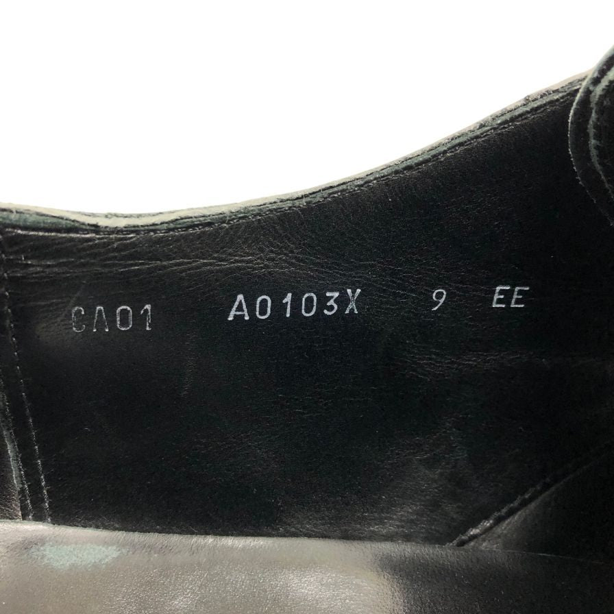エルメネジルドゼニア レザーシューズ シングルモンク ブラック サイズ UK9EE Ermenegildo Zegna 約27.5cm【AFC30】