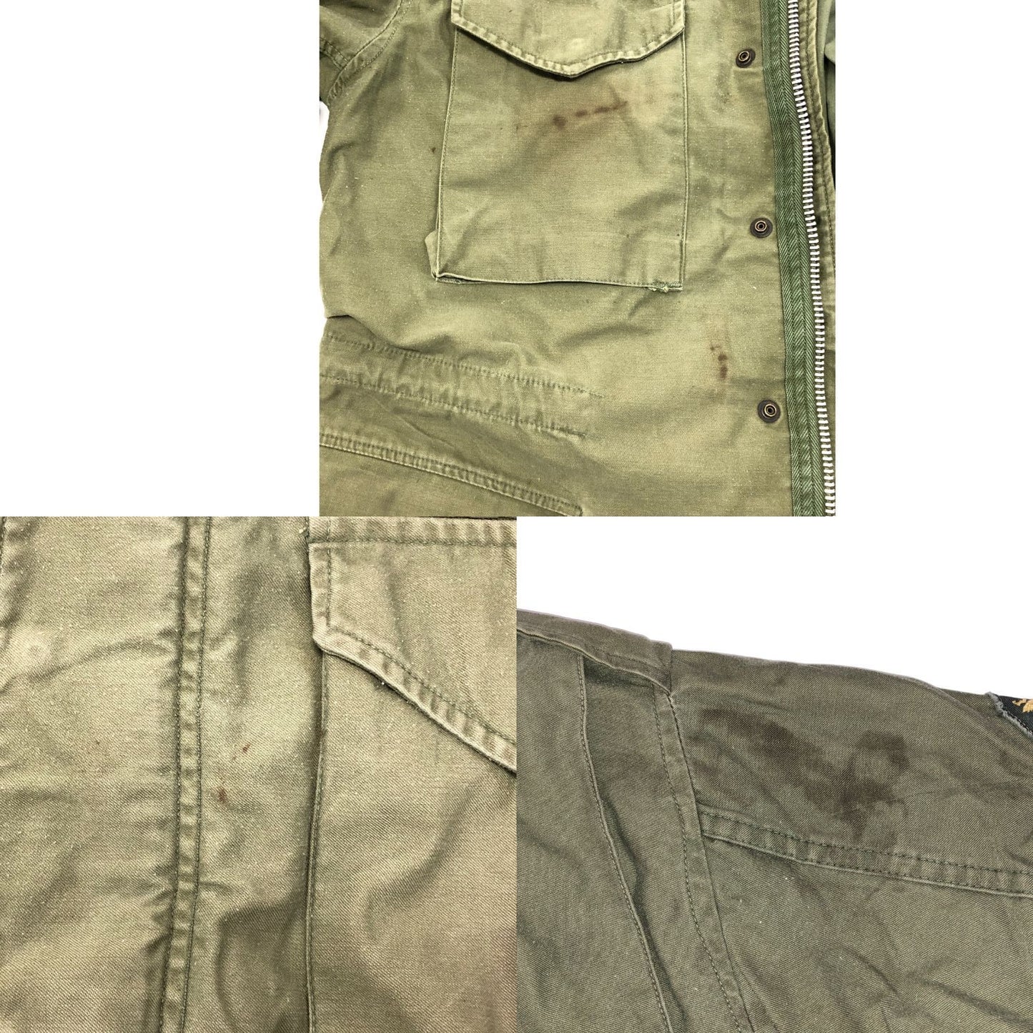 中古■M-65 U.S ARMY 米軍支給 ミリタリージャケット 67~71年生産 セカンドモデル アルミジップ サイズS 【AFA10】