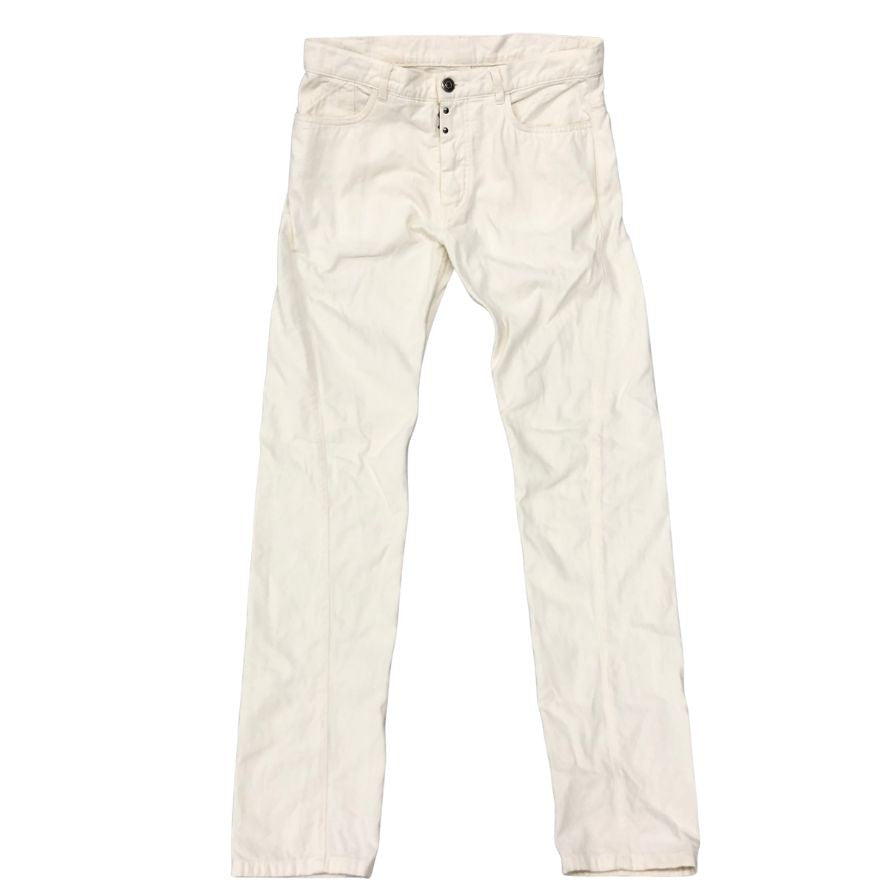 メゾンマルジェラ ジーンズ 5ポケット デニム パンツ スリムフィット ⑩ ホワイト メンズ サイズ44 Masion Margiela 【AFB7】