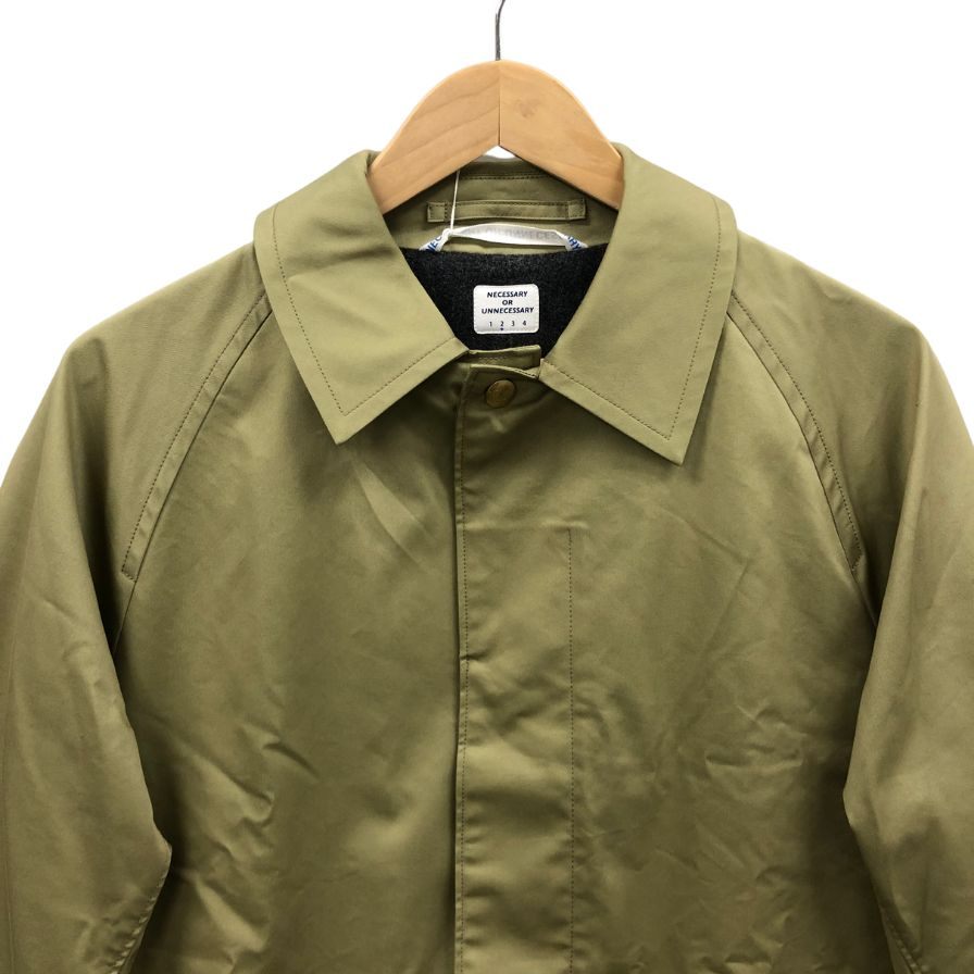 美品◆ネセサリー オア アンネセサリー ナウン ロングコート グリーン系 メンズ サイズL NECESSARY or UNNECESSARY N.O.UN 【AFA3】