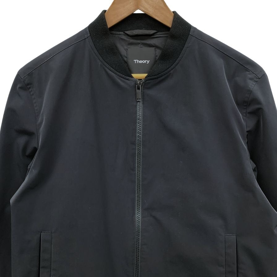 美品◆セオリー ジャケット ポリエステル ブルゾン XS ブラック メンズ サイズXS Theory 【AFB30】