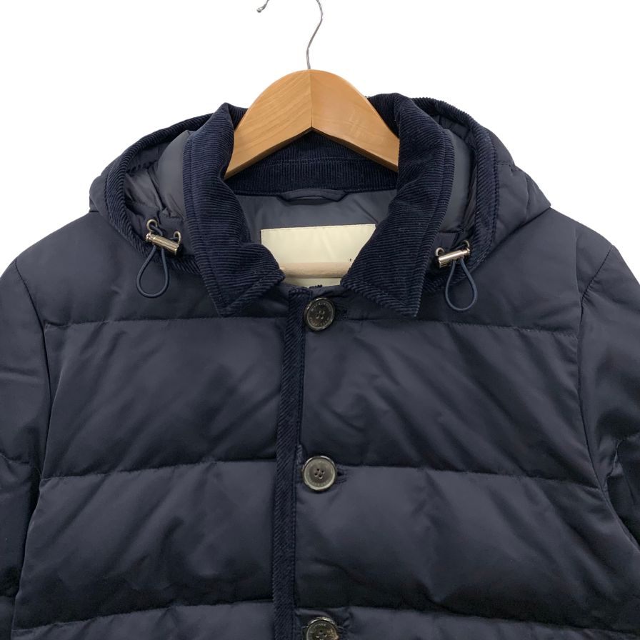 極美品◆マッキントッシュ ジャパン フーデッドダウンコート メンズ ルーマニア製 GD-004-E サイズ40 ネービー MACKINTOSH JAPAN 【AFA11】