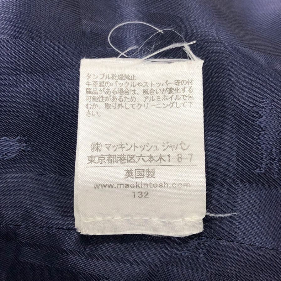 マッキントッシュ コート ダンケルド ロロピアーナ ウール メンズ ネイビー サイズ36 MACKINTOSH【LA】