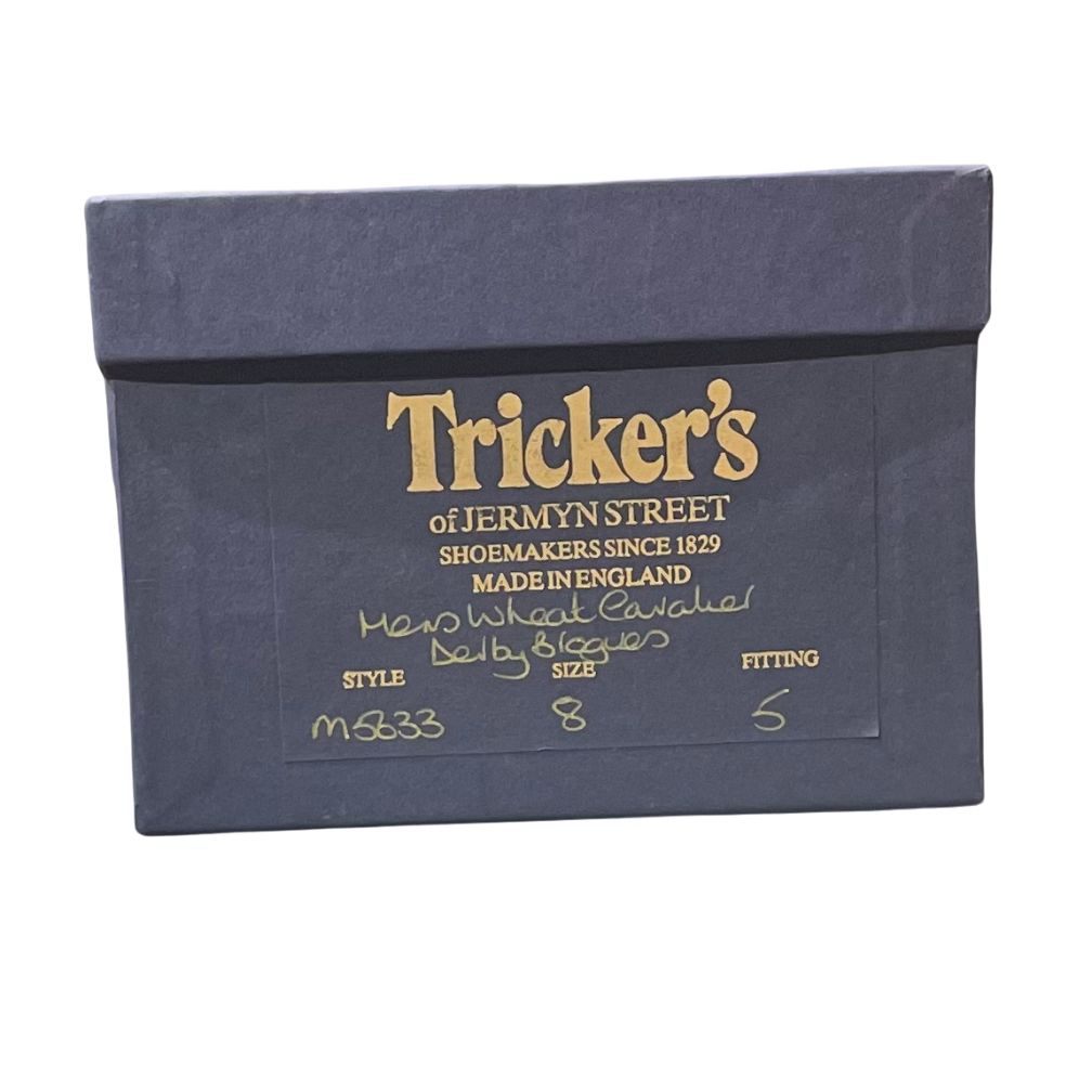 トリッカーズ バートン ウイングチップ M5633 ウィートキャバリエ ブラウン メンズ サイズUK8 Tricker's ビジネスシューズ 約27.0cm【LA】【中古】