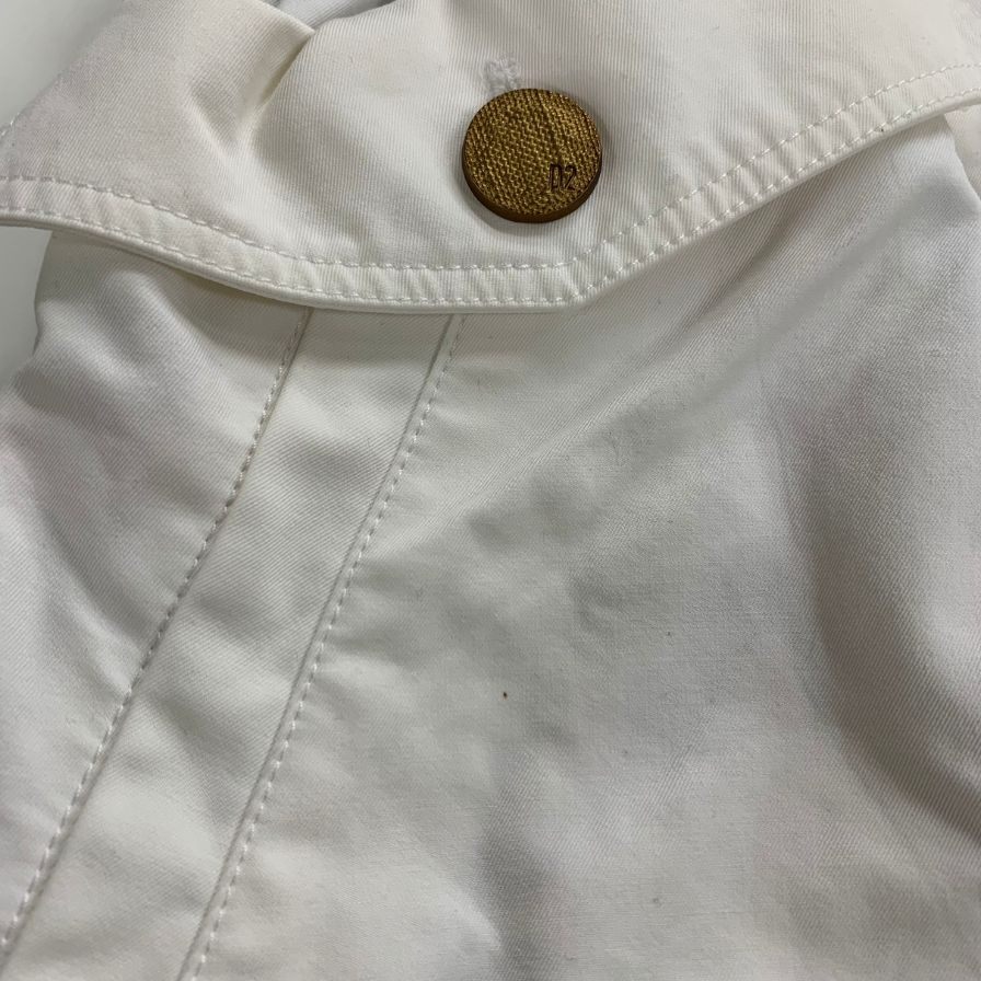 中古◆ディースクエアード ジャケット 裏地 花柄 総柄 S75BN0810 S41794 コットン ホワイト メンズ サイズ46 DSQUARED2 【AFA2】