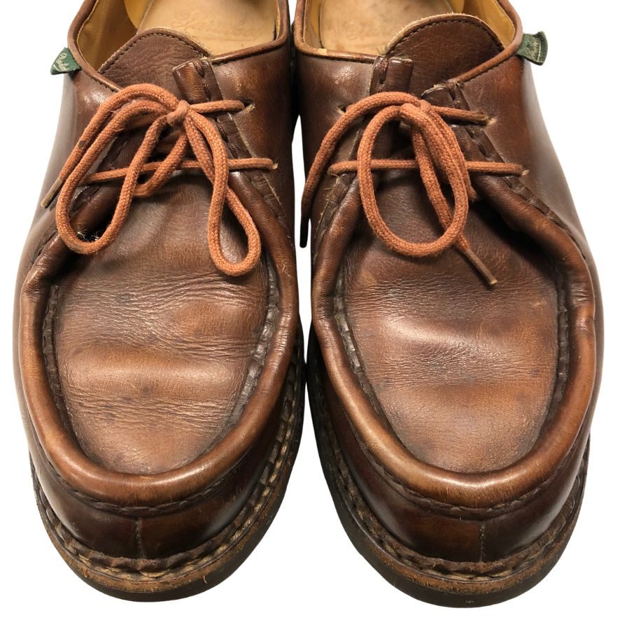 パラブーツ レザーシューズ ミカエル チロリアン リスレザー サイズ40 メンズ マロン PARABOOT MICHAEL2 約24.5cm【AFC17】