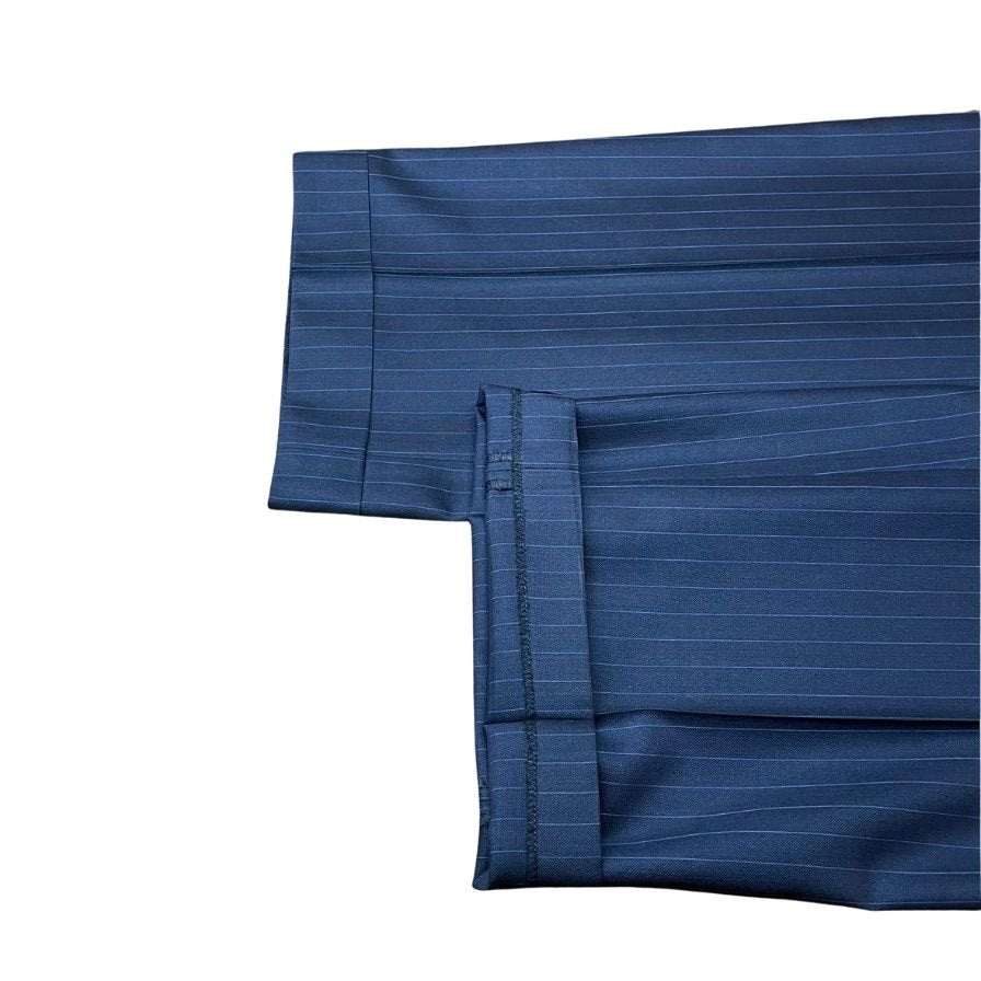エルメネジルド ゼニア スーツセット TROFEO SILK ストライプ ネイビー系 サイズ56 シルク ウール メンズ Ermenegildo Zegna