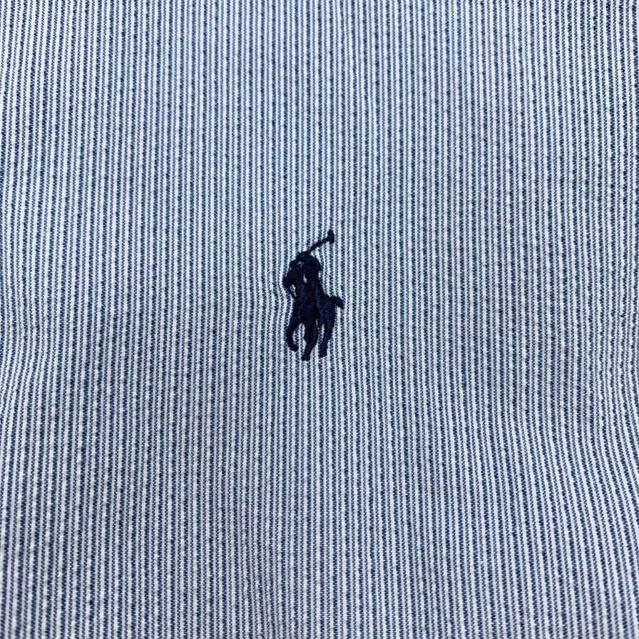 ラルフローレン チェックシャツ 総柄 ブルー系 メンズ サイズLL Ralph Lauren【LA】