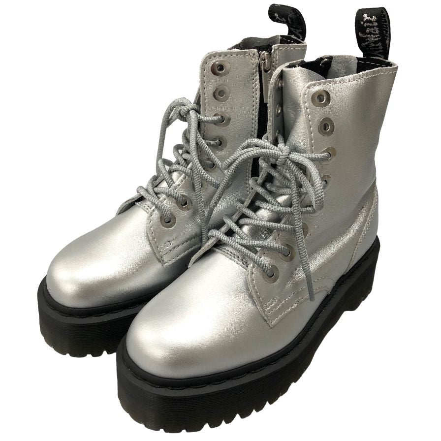 ドクターマーチン ブーツ ジャドン シルバー 8ホール サイズUK4 DR MARTENS Jadon SILVER 約23.0cm【AFD5】