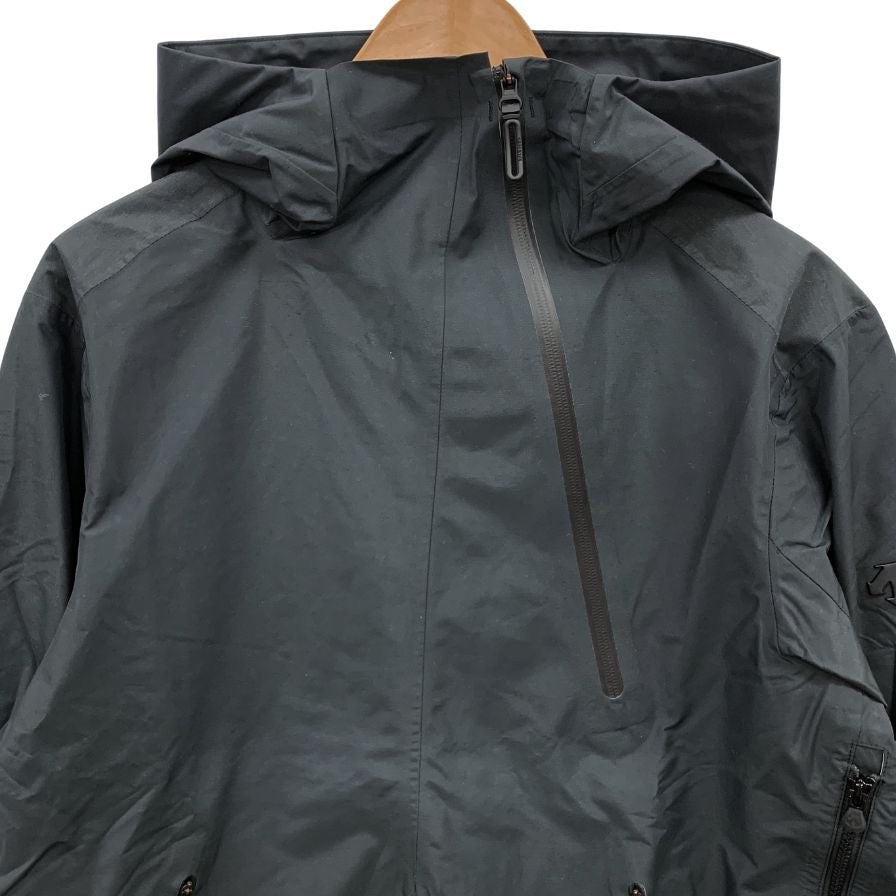 新品同様◆デサントオルテライン アノラックパーカー SCHEMATECH SHIELD PARAHEM ブラック メンズ サイズL DESCENTE ALLTERRAIN 【AFB27】