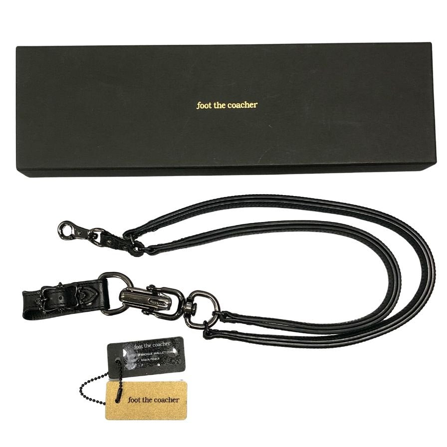 フット ザ コーチャー ウォレットチェーン シルバー金具 ブラック メンズ サイズF FOOT THE COACHER【AFI22】