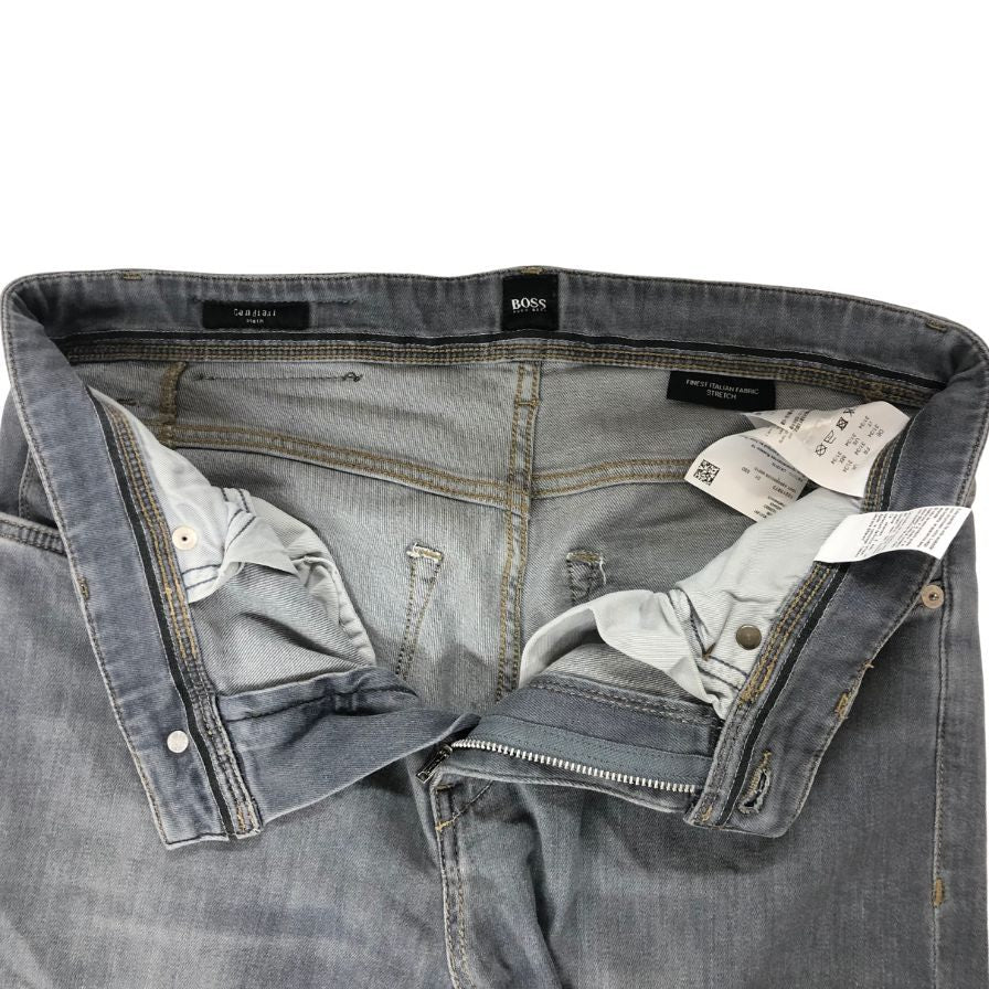ヒューゴボス ストレッチデニムパンツ グレー メンズ US34 HUGO BOSS 【AFB21】