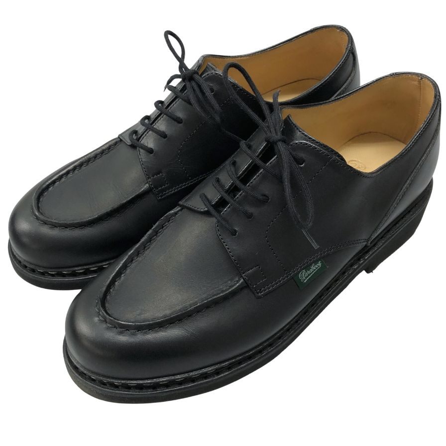 パラブーツ レザーシューズ Uチップ シャンボード メンズ サイズ7.5 ブラック Paraboot CHAMBORD 約26.5cm【AFD9】