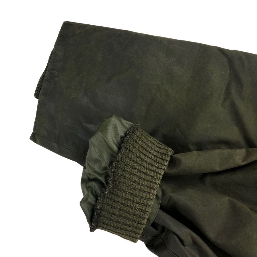 美品◆バブアー コート オイルド バーレー 3ワラント セージ サイズ 107cm/42in メンズ Barbour BURGHLEY 【AFA10】