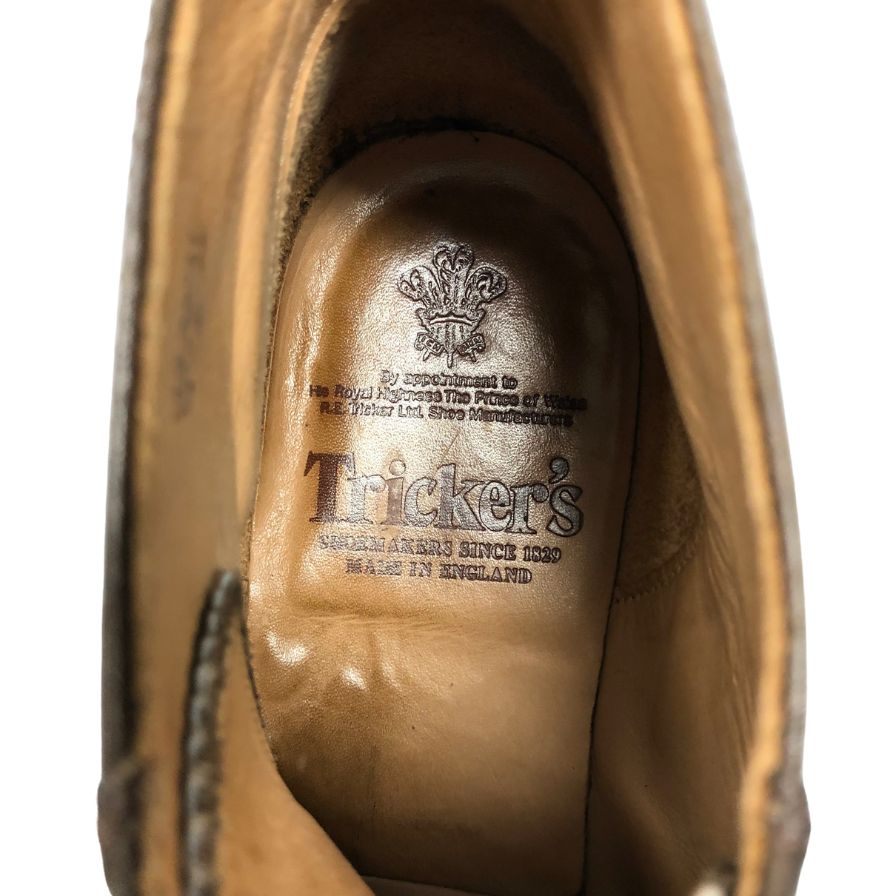 トリッカーズ レザーシューズ モンキーブーツ 6077 レザー ブラウン サイズUK9 メンズ Tricker's ブーツ 約28.0cm【LA】【中古】