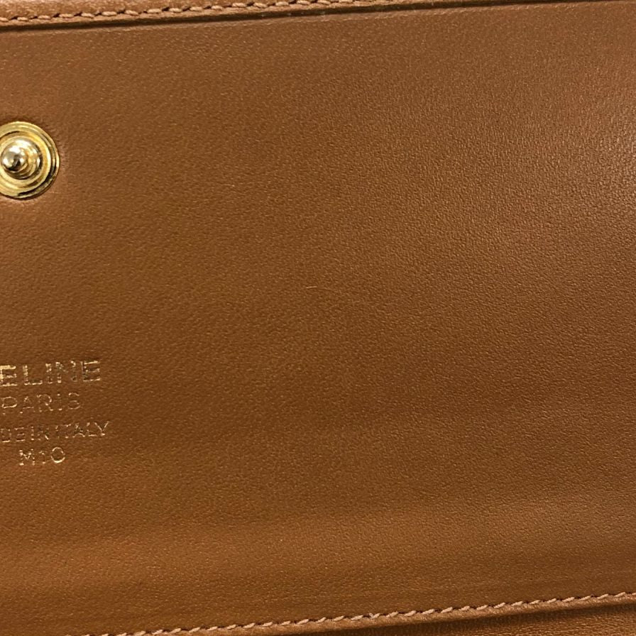 セリーヌ 長財布 マカダム ブラゾン トリオンフ ブラウン オールドセリーヌ CELINE【AFI18】