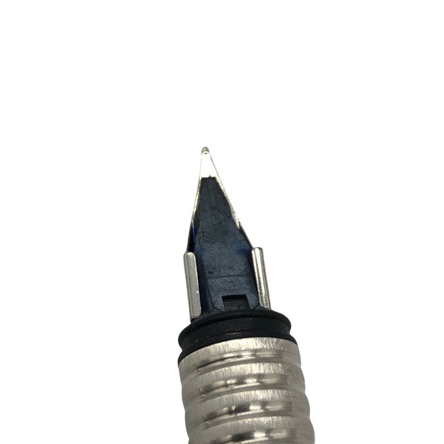 美品◆ラミー 万年筆 ロゴステンレス EF シルバー LAMY【AFI3】