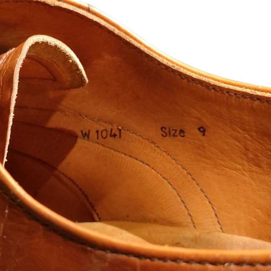 トリッカーズ レザーシューズ 筆記体ロゴ セミブローグ ブラウン メンズ サイズUK9 Tricker’s 約27.0cm【LA】【中古】