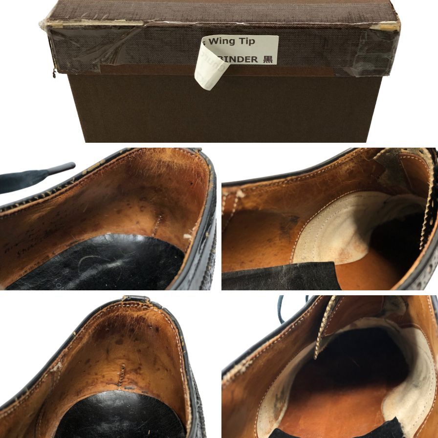 チャーチ ブックバインダー ウィングチップ メンズ ブラック 75F Church's ビジネスシューズ 約25.5cm【LA】【中古】