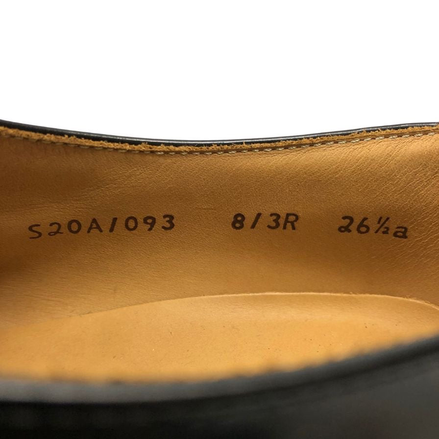 リーガル レザーシューズ シングルモンク 813R プレーントゥ ブラック メンズ 26.5 REGAL 約26.5cm【AFC36】