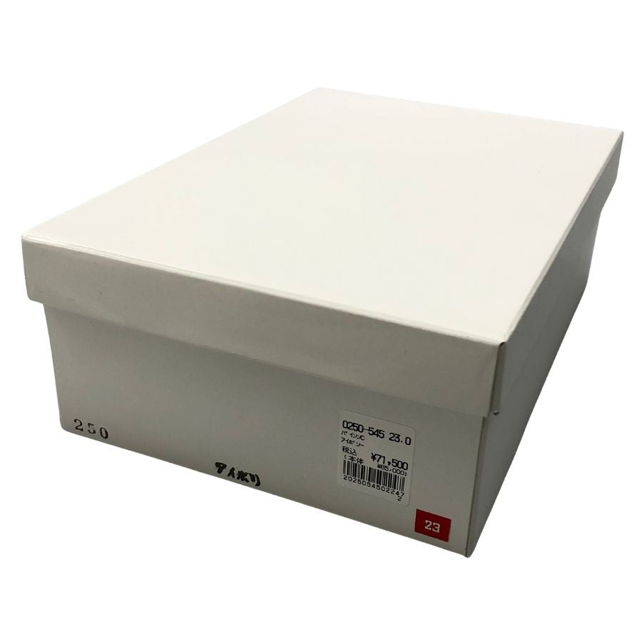 新宿屋 レザースニーカー レザー×パイソン 0250-545 23.0cm レディース アイボリー shinjukuya 約23.0cm【7-8】