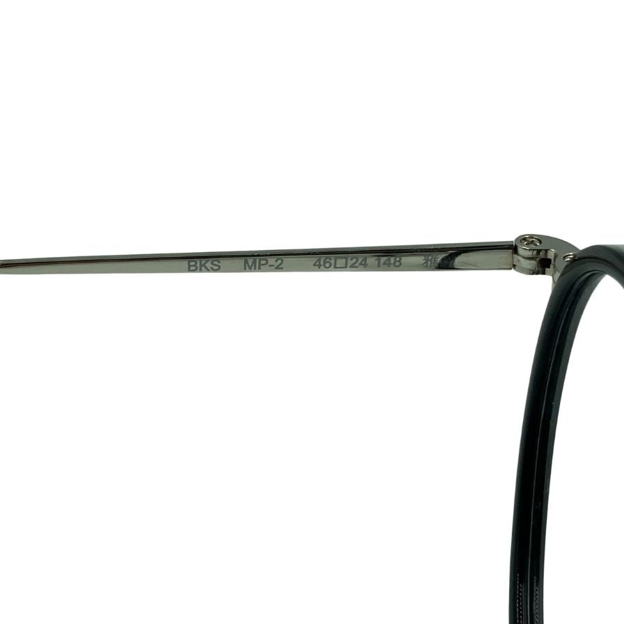 オリバーピープルズ メガネ サングラス MP-2 雅 46□24-148 黒×シルバー OLIVER PEOPLES【AFI2】
