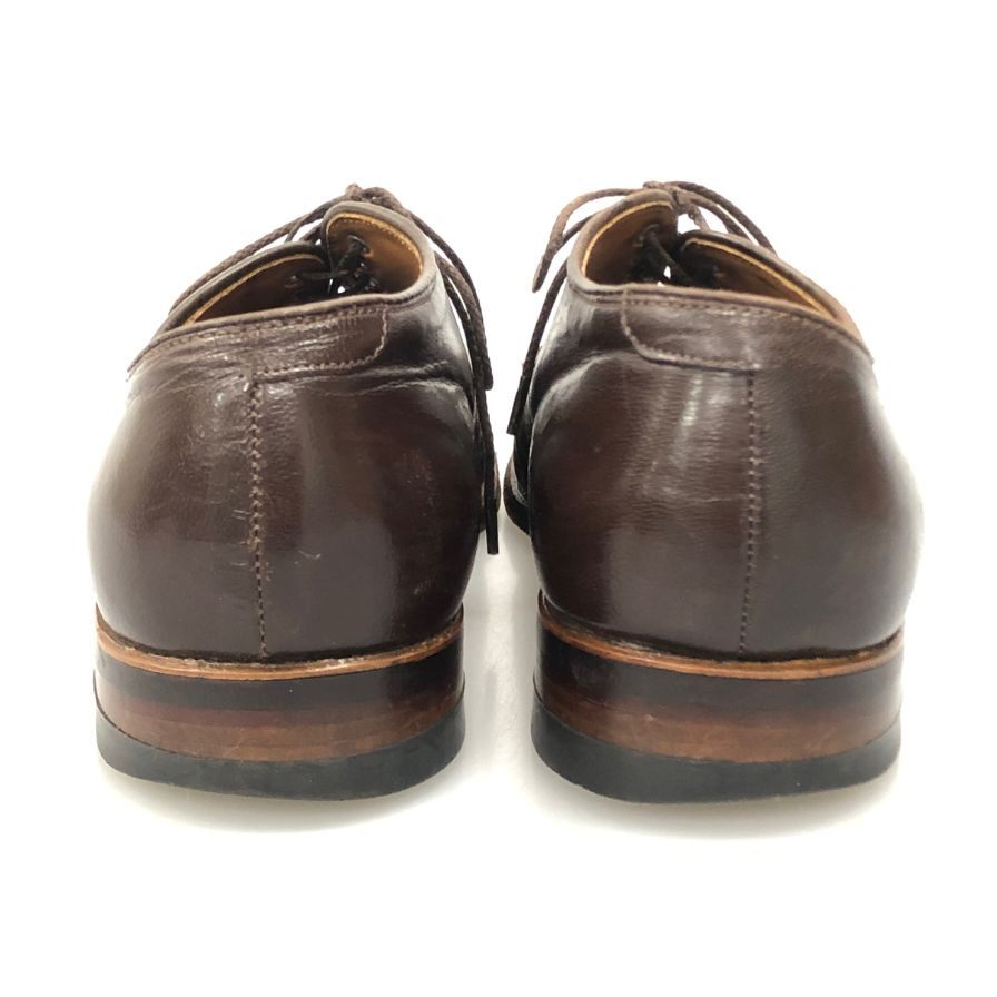 オールデン トゥモローランド 別注 レザーシューズ Vチップ 54573 ブラウン メンズ サイズ7.5 ALDEN TOMORROWLAND 約25.5cm【AFC6】