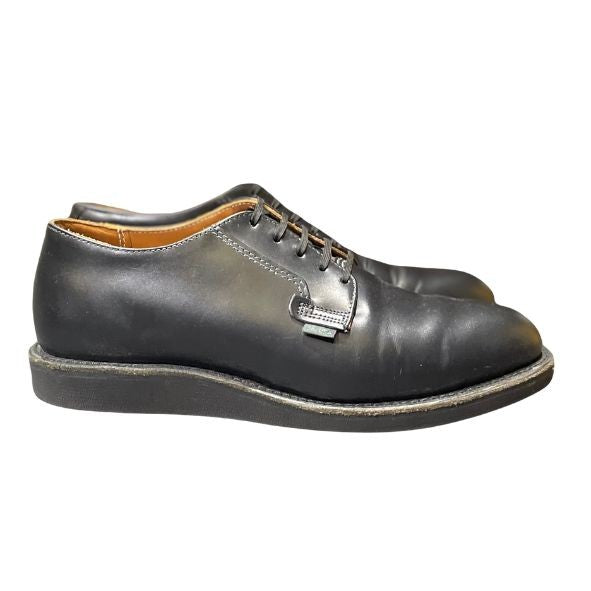 レッドウイング レザーシューズ ポストマン オックスフォード 101 メンズ サイズ7.5D ブラック REDWING ビジネスシューズ 約25.5cm【LA】【中古】