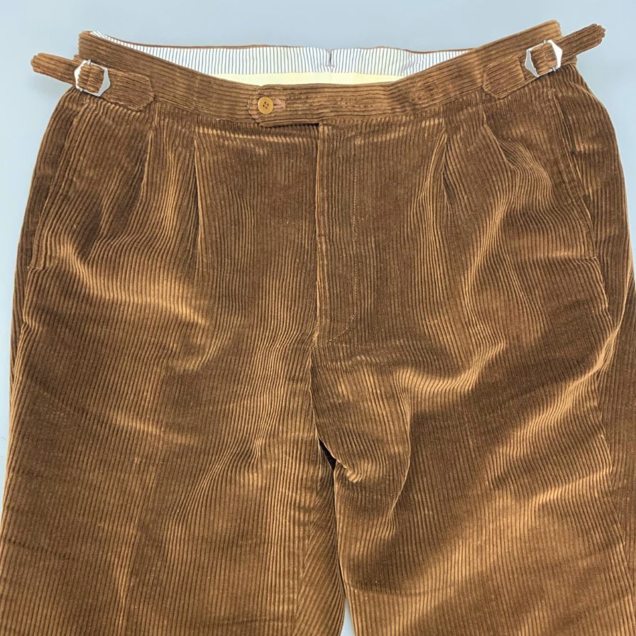 ブリスベンモス パンツ コーデュロイ コットン メンズ ブラウン サイズ48 Brisbane Moss 【AFB4】