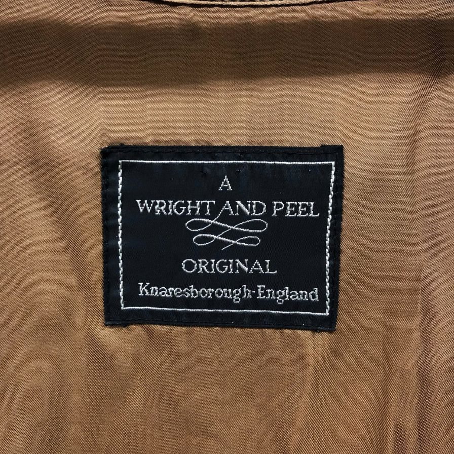 ライト&ピール ステンカラーコート ライナー付き イングランド製 玉虫色 メンズ サイズ40 WRIGHT&PEEL【LA】
