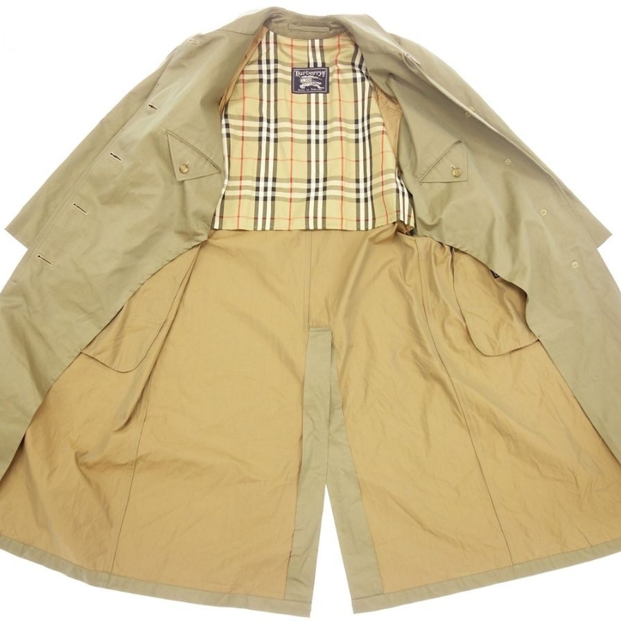 バーバリー ステンカラーコート 80s イングランド製 玉虫色 Burberry's【LA】