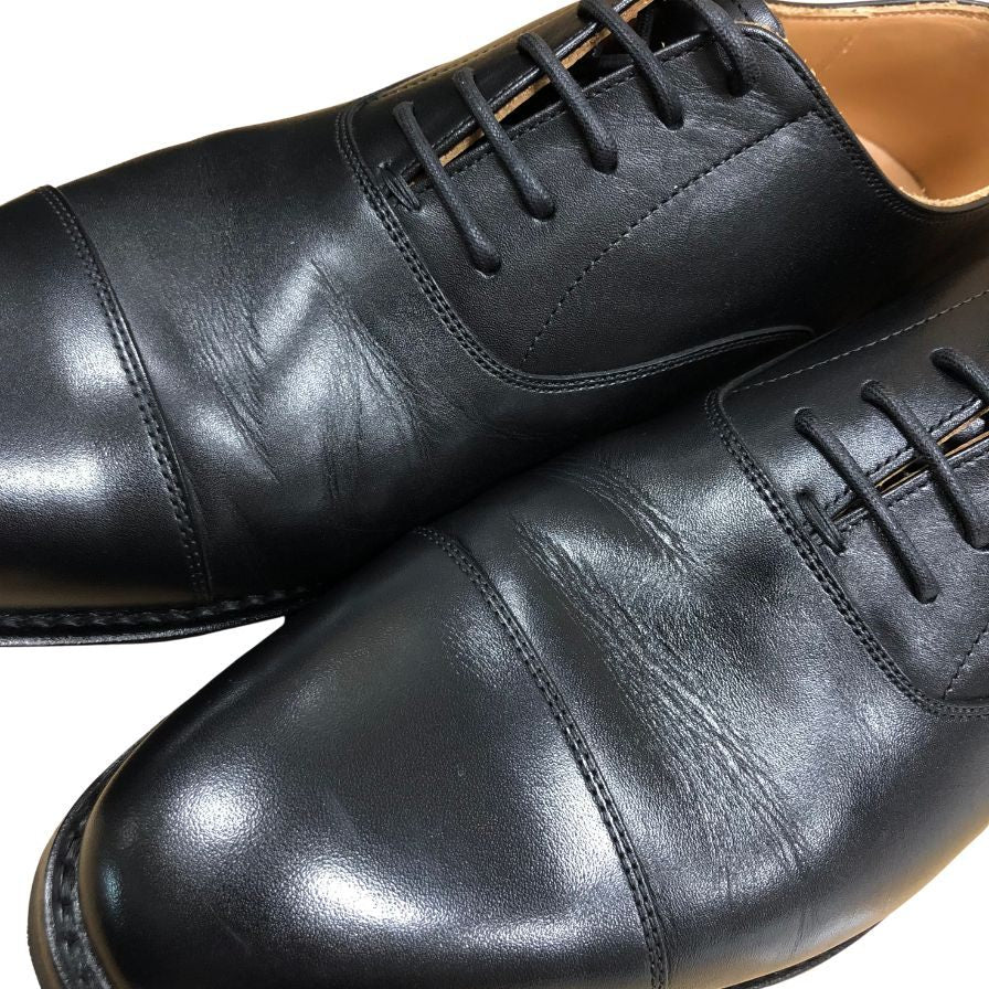 スコッチグレイン レザーシューズ ストレートチップ T0106 HIROKAWA メンズ 25 黒 SCOTCH GRAIN 約25.0cm【AFD8】