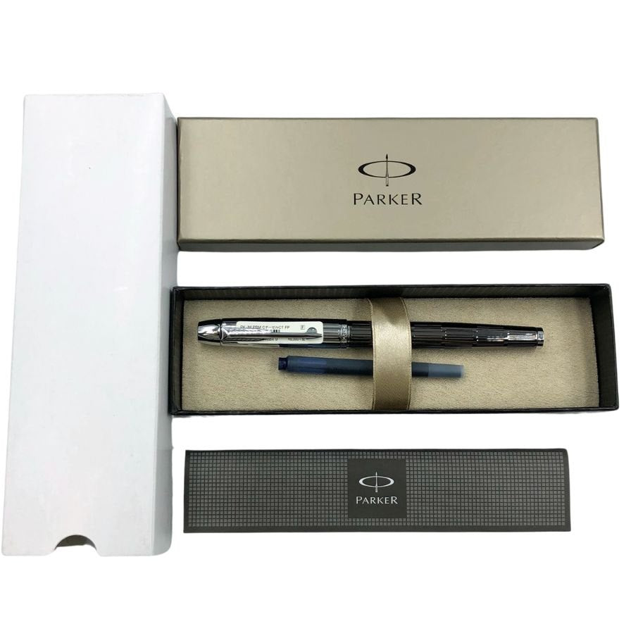パーカー 万年筆 プレミアム カスタムチーゼルCT 5th シルバー PARKER【AFI18】