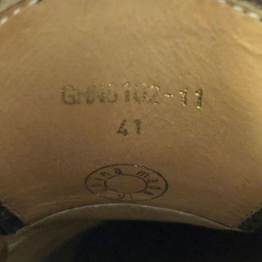 フォーティセカンド ロイヤルハイランド GHNS102-11 ダブルモンク カーフ ダークブラウン サイズ41 メンズ 革靴 42ND ROYAL HIGHLAND 約25.5cm【AFC6】