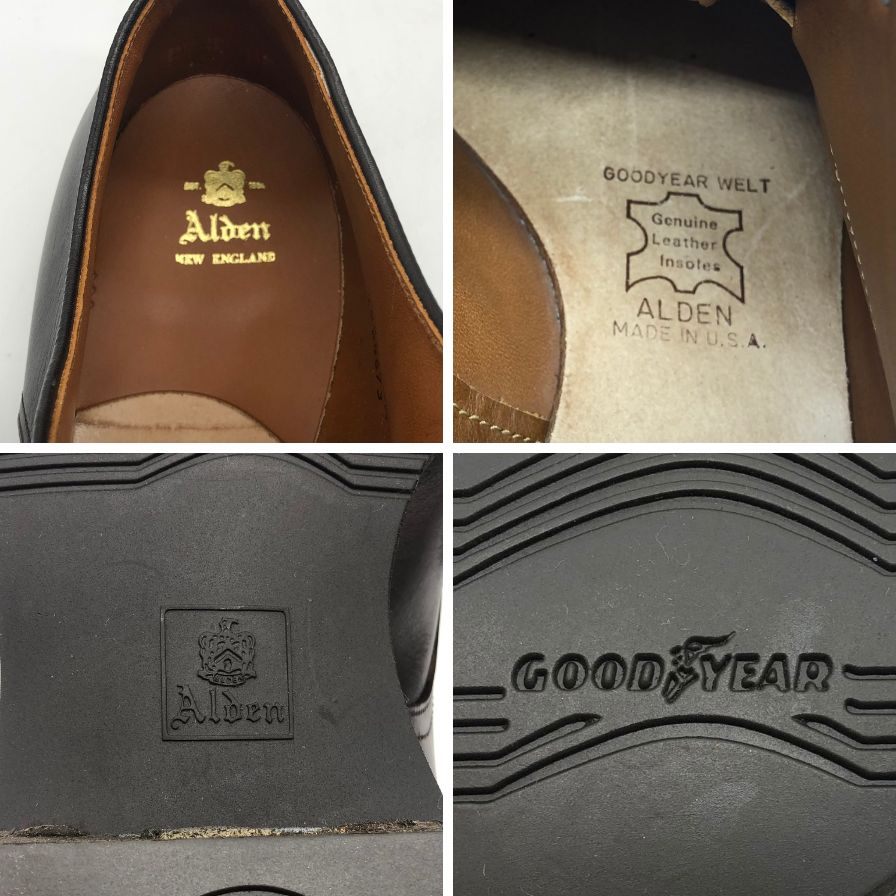 オールデン レザーシューズ 54673 オースティンベンズカーフ ブラウン サイズ10.5 ブラウン Alden ビジネスシューズ 約28.5cm【LA】【中古】