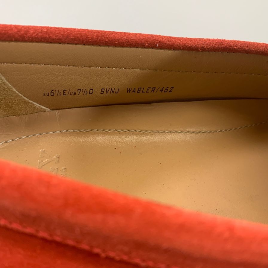 バリー ドライビングシューズ スエード WABLER 462 メンズ レッド サイズEU6.5 BALLY 約25.0cm【AFC5】